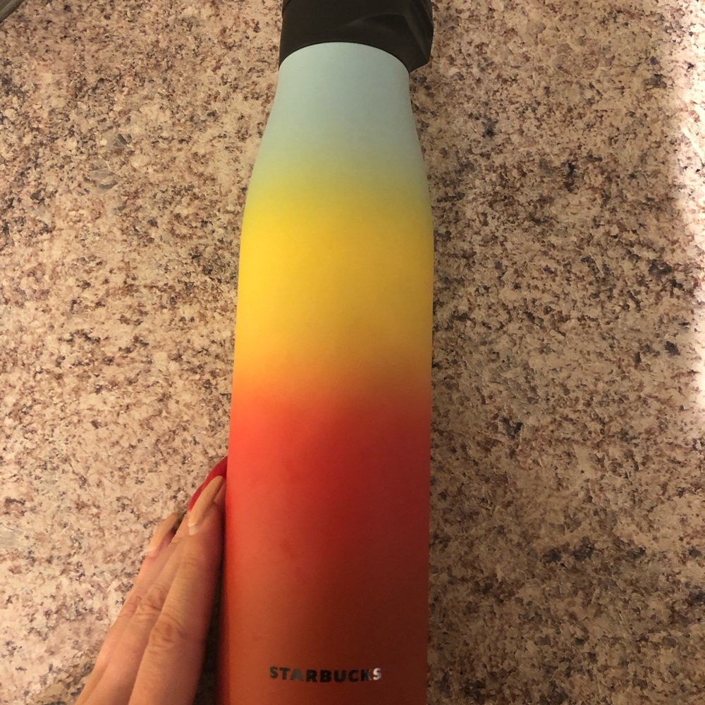 Rare rainbow Starbucks water bottle